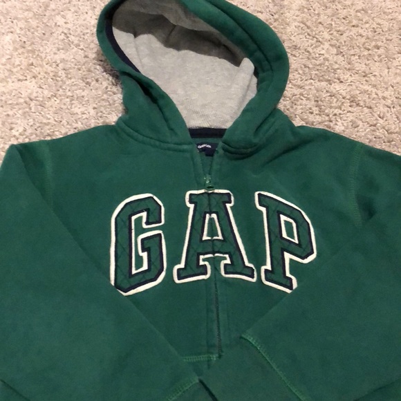 green gap zip up